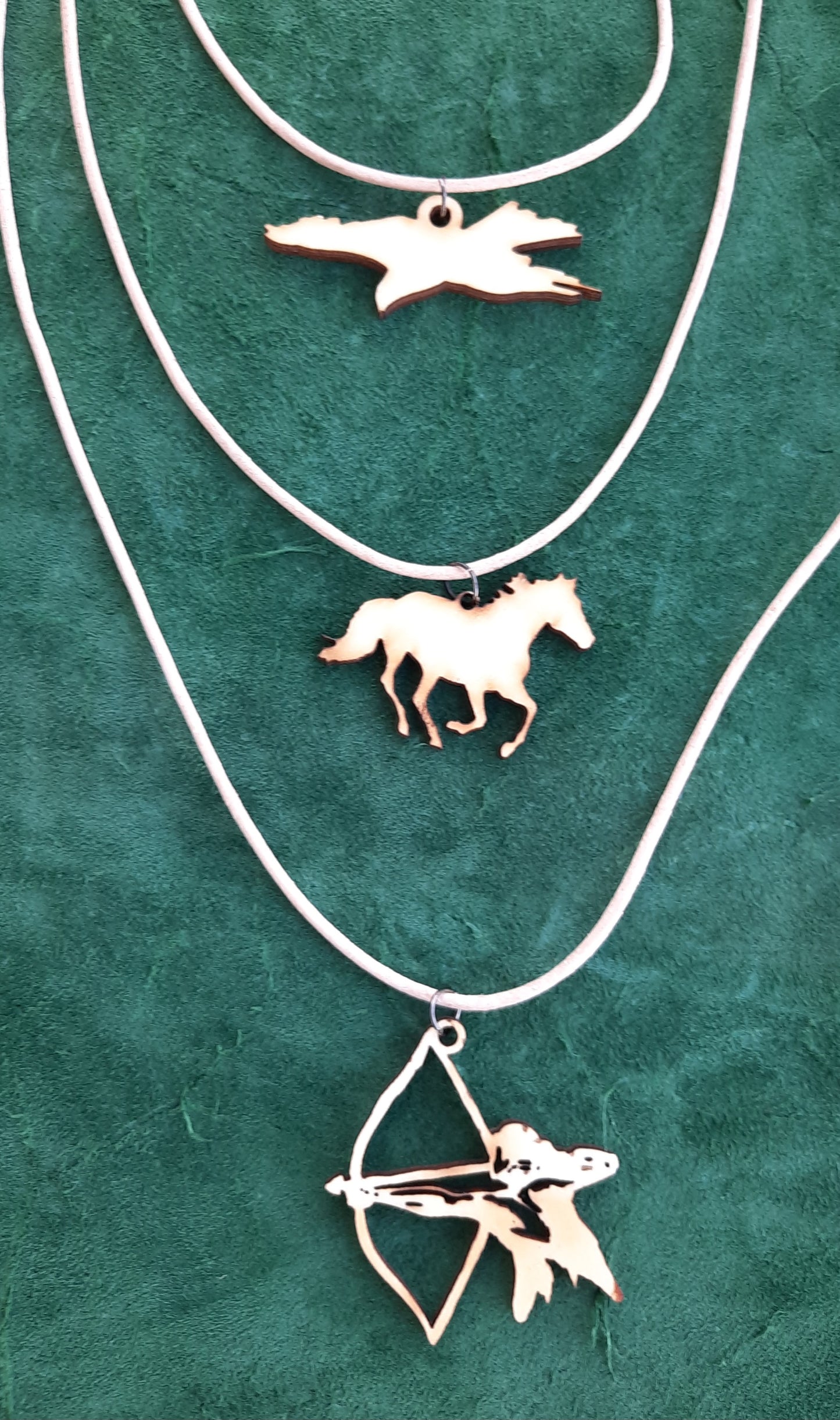 Anhänger - für Ketten aus unterschiedlich farbigem Leder