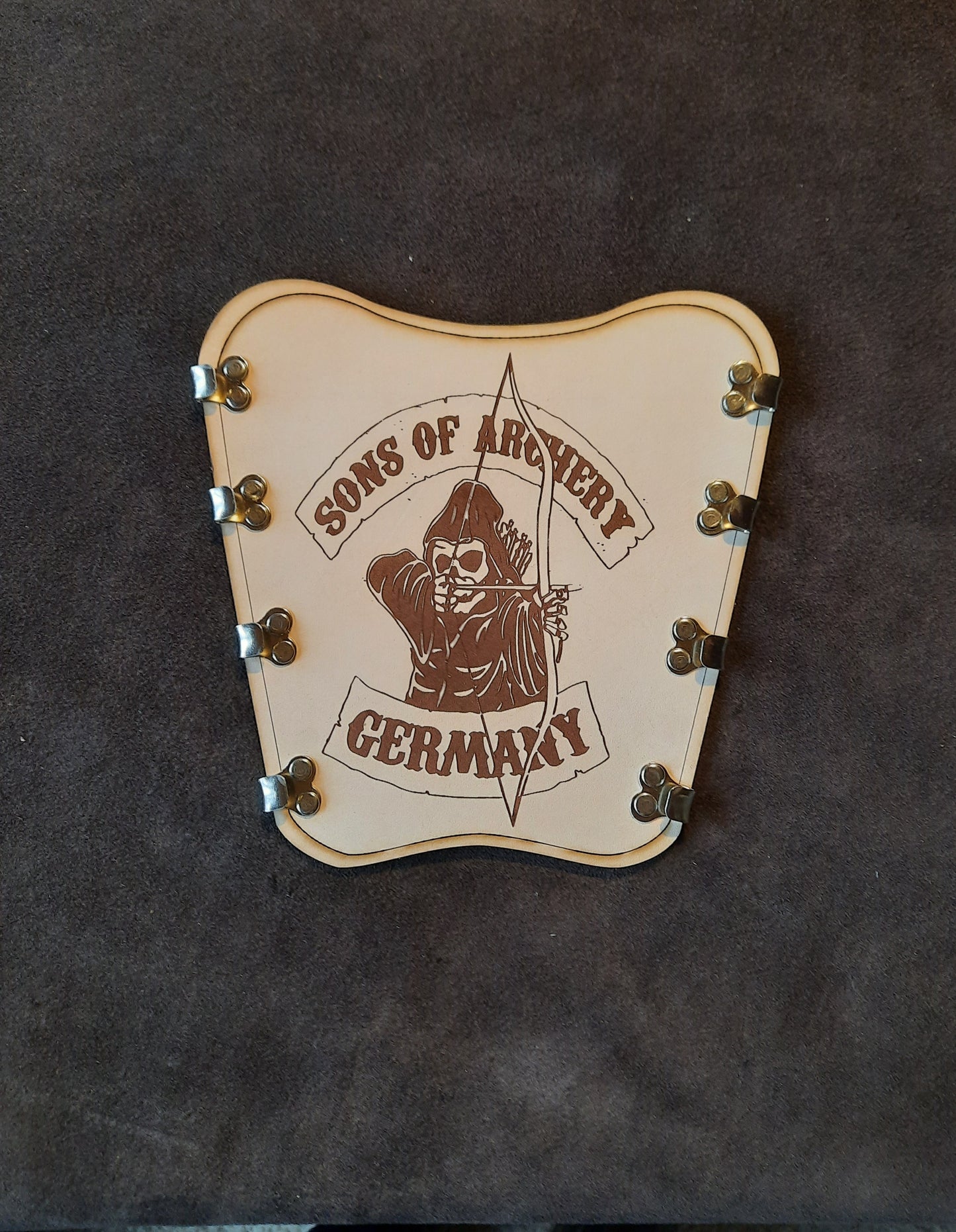 Sons of Archery - Armschutz helles, unbehandeltes Leder