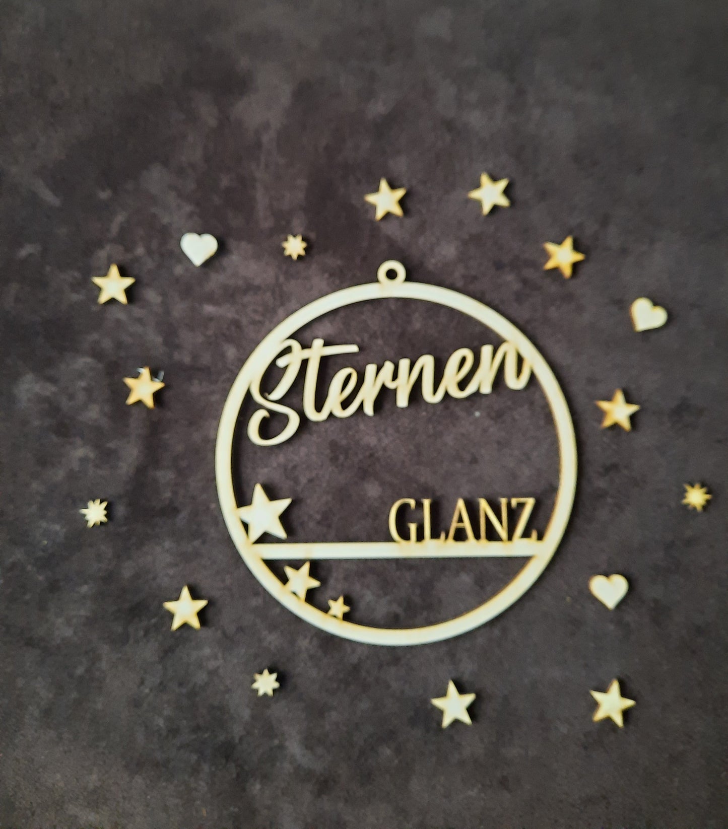 Tür-Kranz für die Weihnachtszeit "Sternen-Glanz"