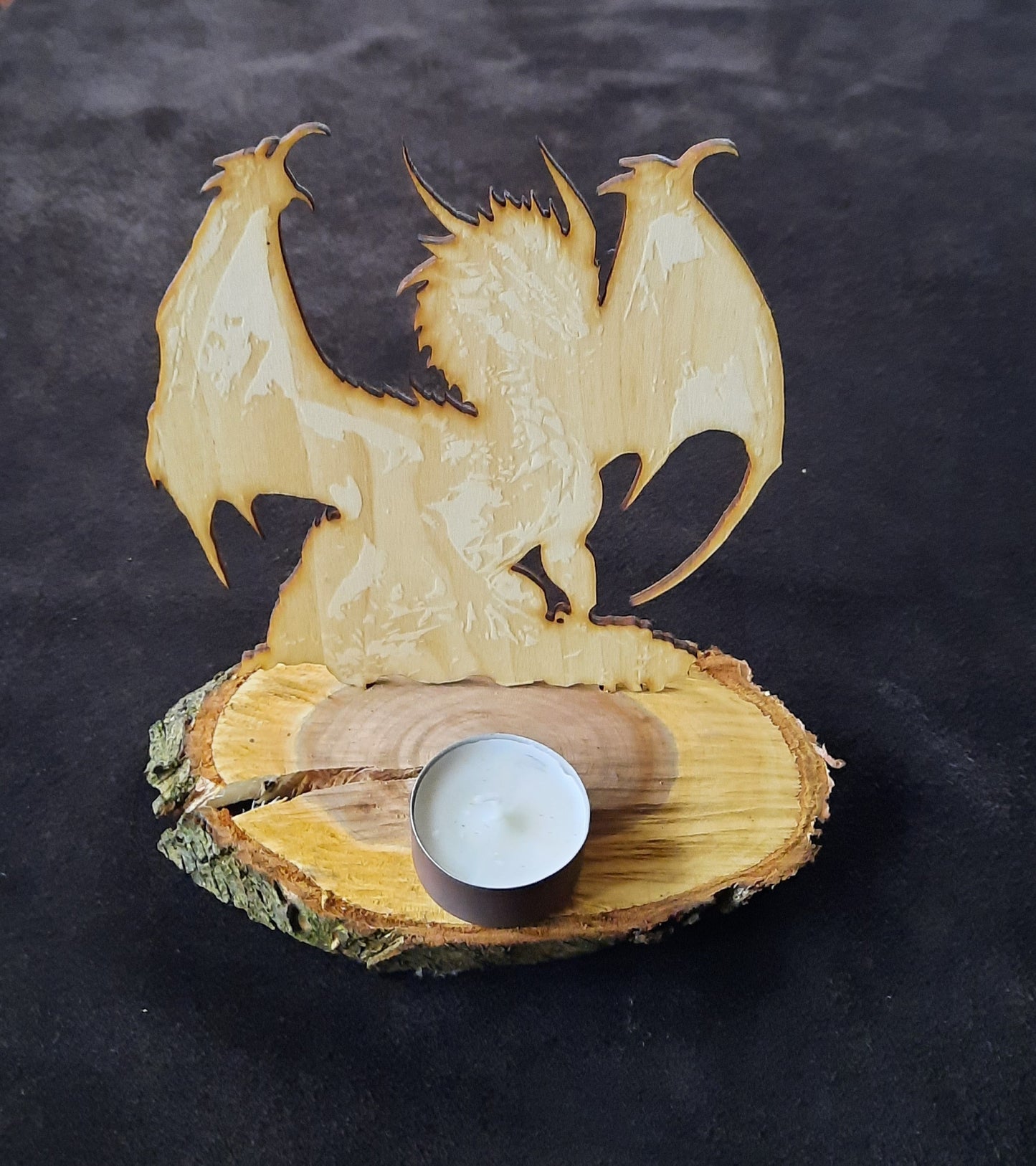 Holz-Skulptur - "Drache"