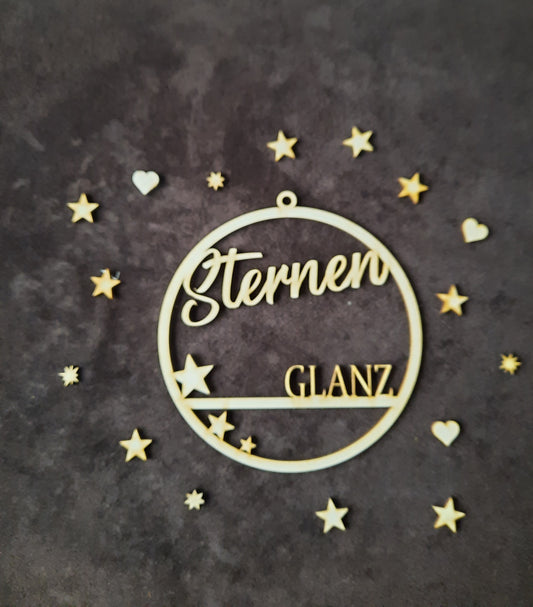 Tür-Kranz für die Weihnachtszeit "Sternen-Glanz"