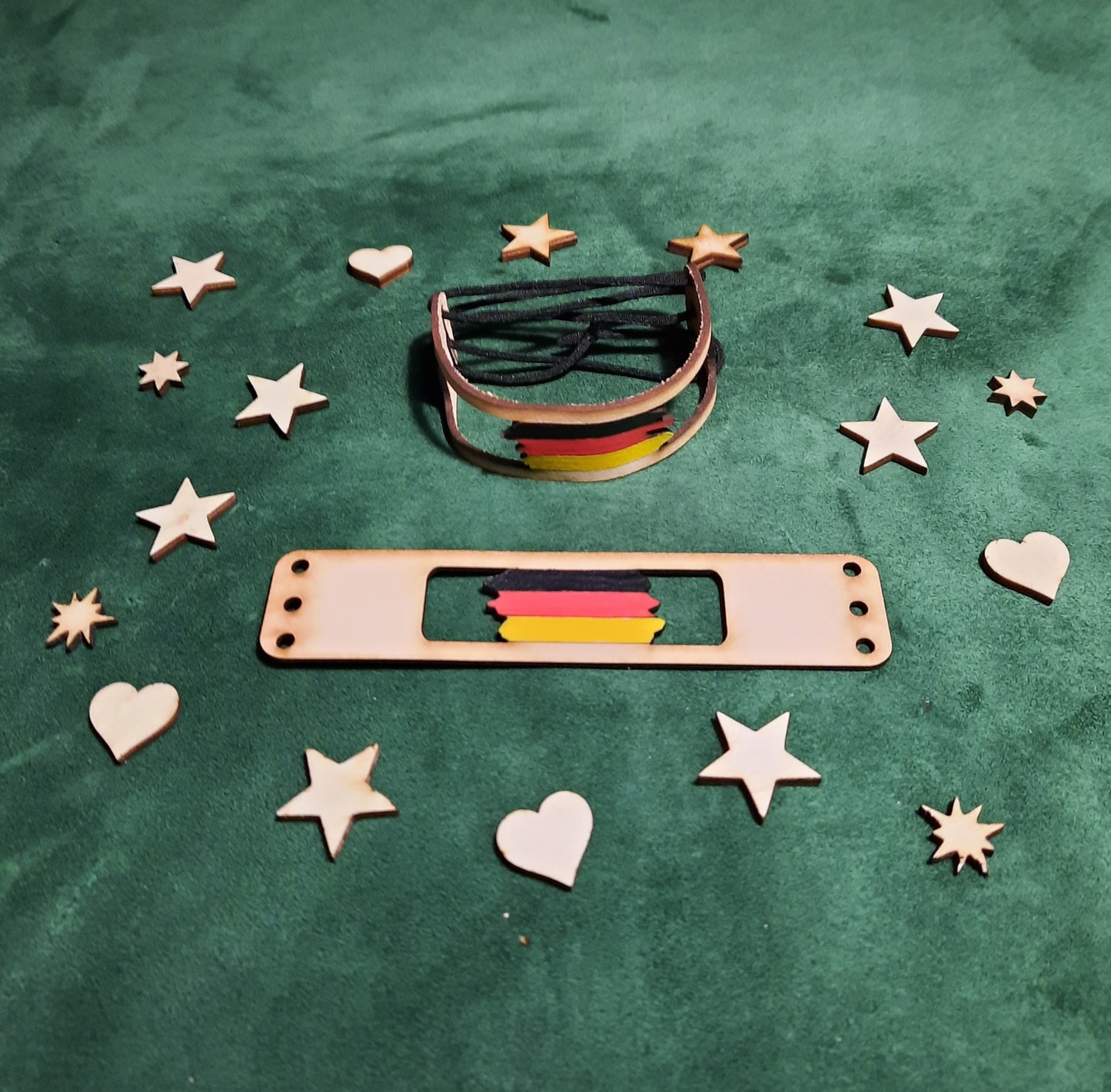 Leder-Armband  für deutsche Fans
